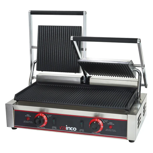 Double Panini Grill, 19" x 9" Surface