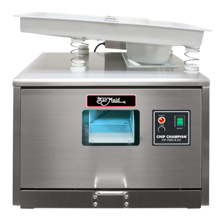  Bar Maid Chip Champion with Feeder Tray - 10,000 Pieces/Hour