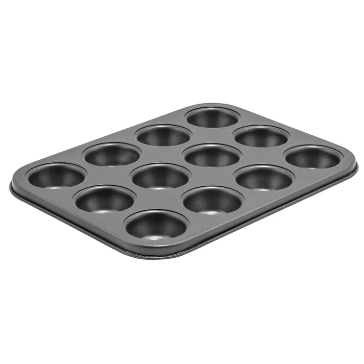 12 Cup Mini Muffin Pan, Non-Stick Carbon Steel