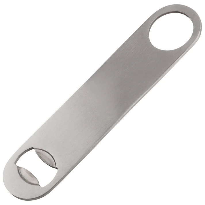 Stainless Steel Flat Bottle Opener - None