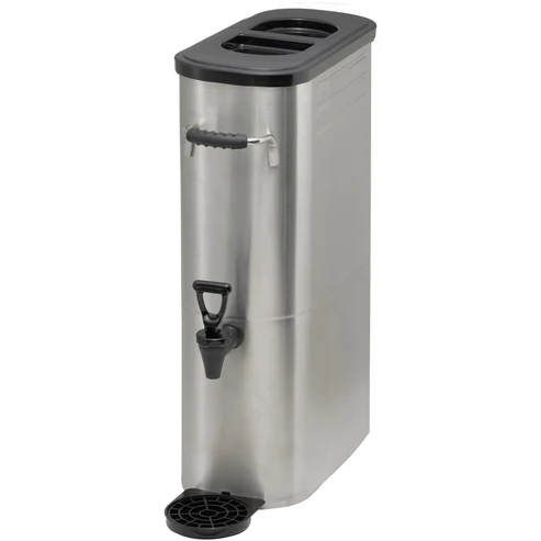 Slim Iced Tea Dispenser, Stainless Steel - 5 Gallon