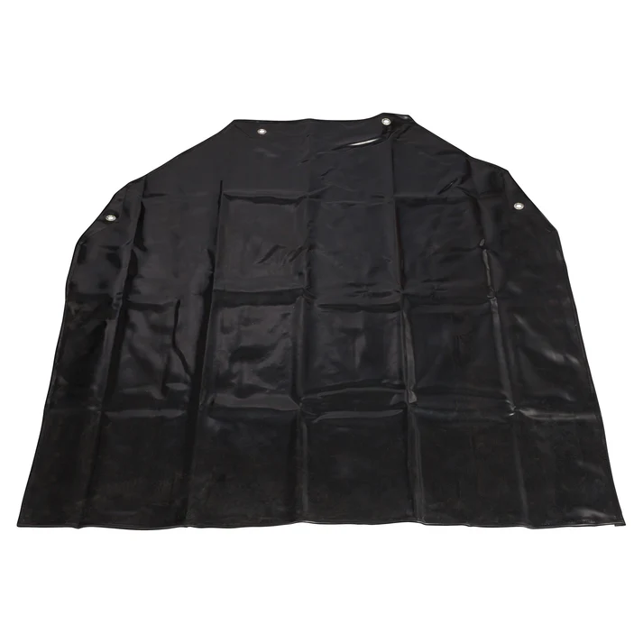  Latex Bib Apron, Black