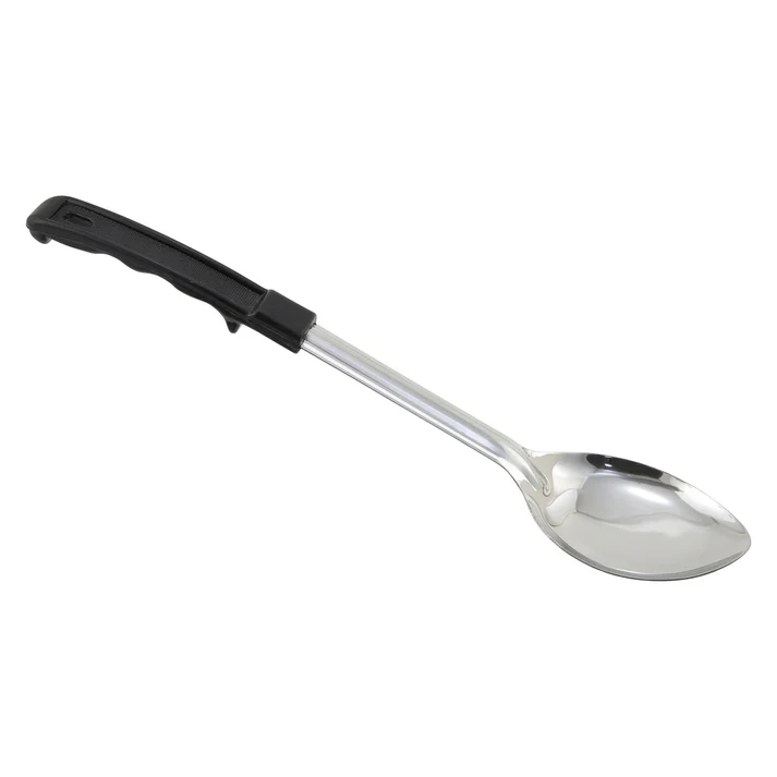 Winco Prime Basting Spoon with Stop-Hook ABS Handle - Solid, 13"