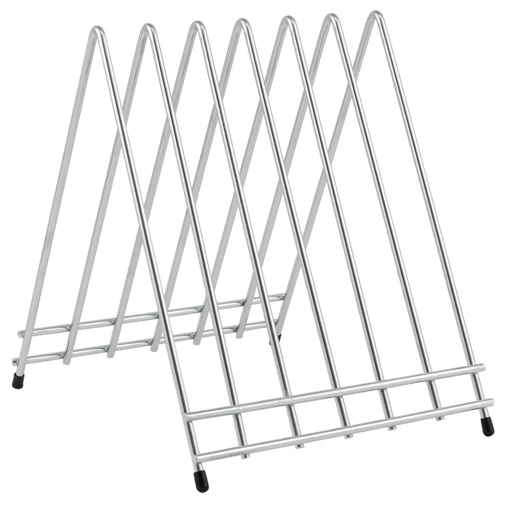 Cutting Board Rack with 6 slots and Accessory Hooks