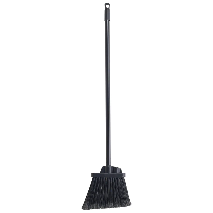Lobby Broom with 30"L Handle, Flagged, Medium-Duty