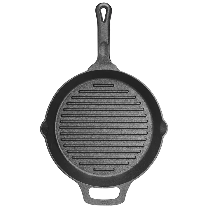  10-1/4" Round FireIron Cast Iron Grill Pan