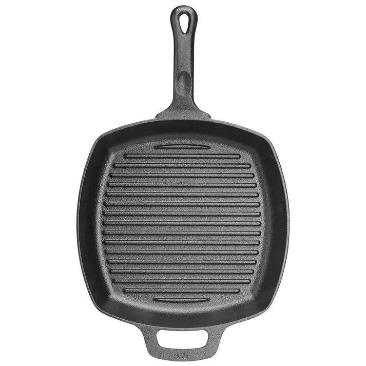 10-1/2" Square FireIron Cast Iron Grill Pan