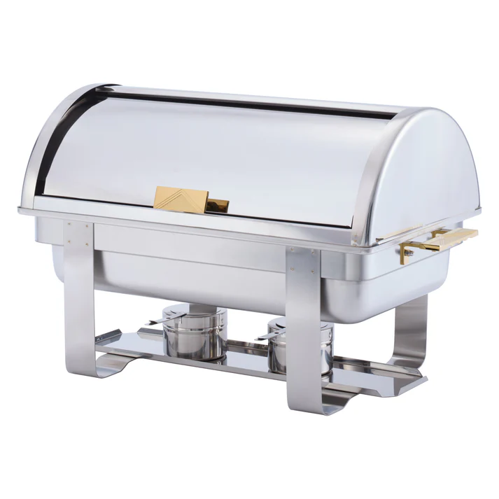 Dallas 8 Quart Chafer, Roll-Top, Stainless Steel