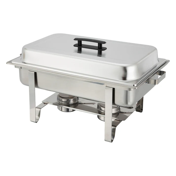 Get-A-Grip 8 Quart Full-Size Chafer, Stainless Steel