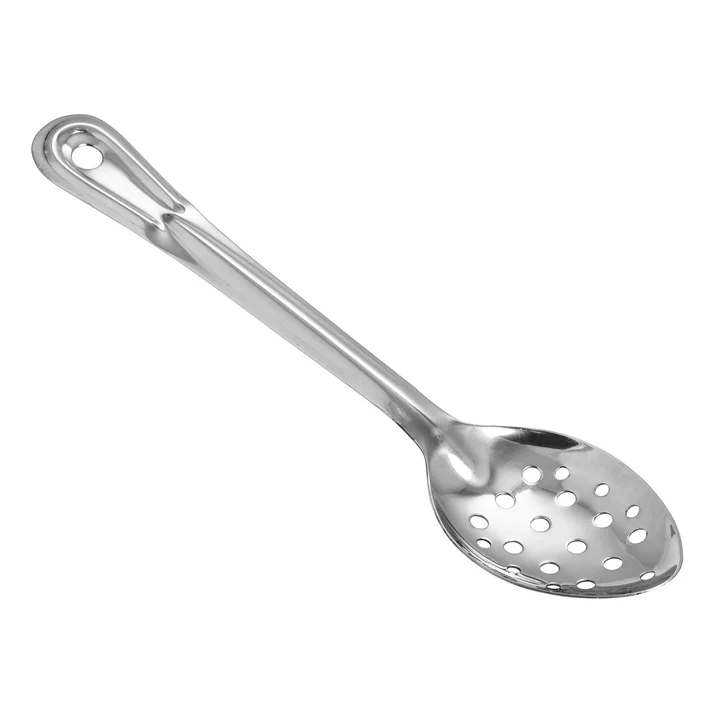 Heavy-Duty Basting Spoon, Stainless Steel, 1.5mm - Perforated, 11"