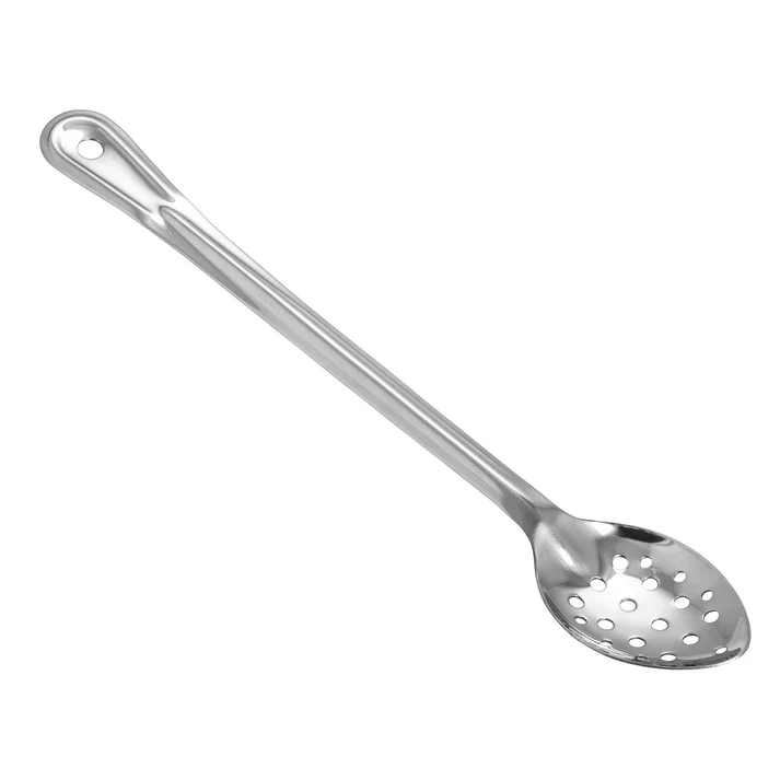  Heavy-Duty Basting Spoon, Stainless Steel, 1.5mm - Perforated, 15"