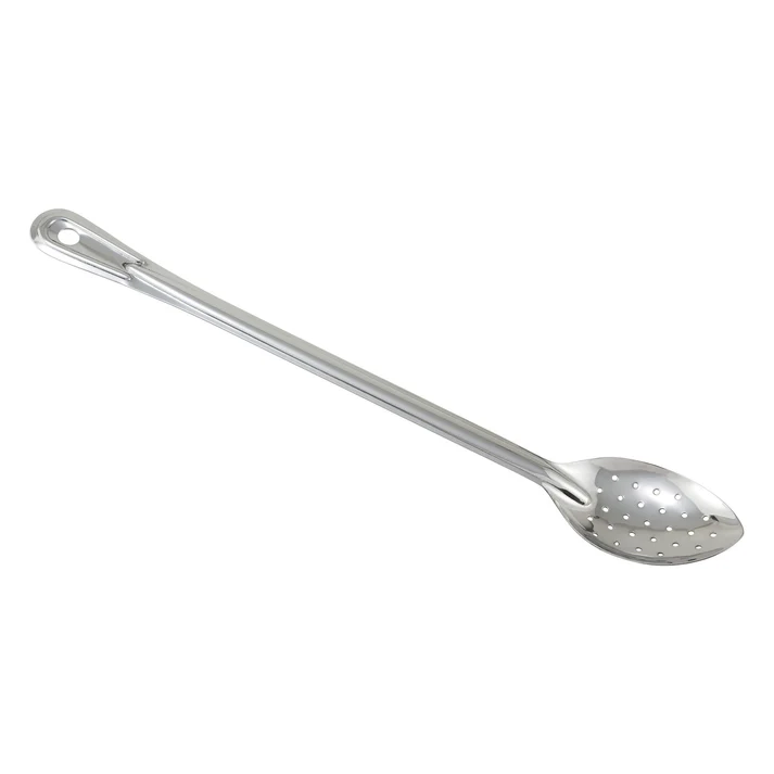 Heavy-Duty Basting Spoon, Stainless Steel, 1.5mm - Perforated, 18"