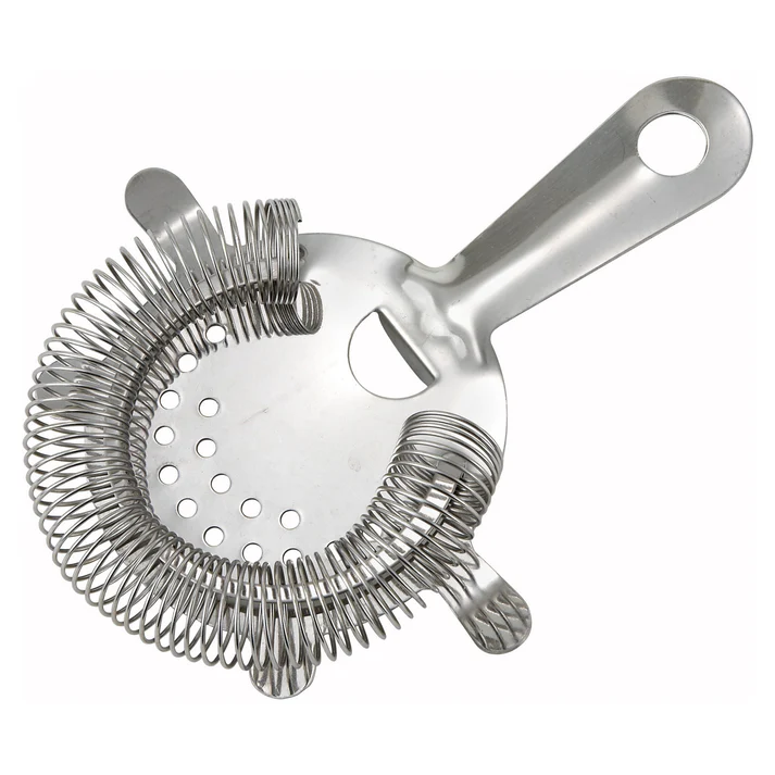 Bar Strainer, 4 Prongs, Stainless Steel