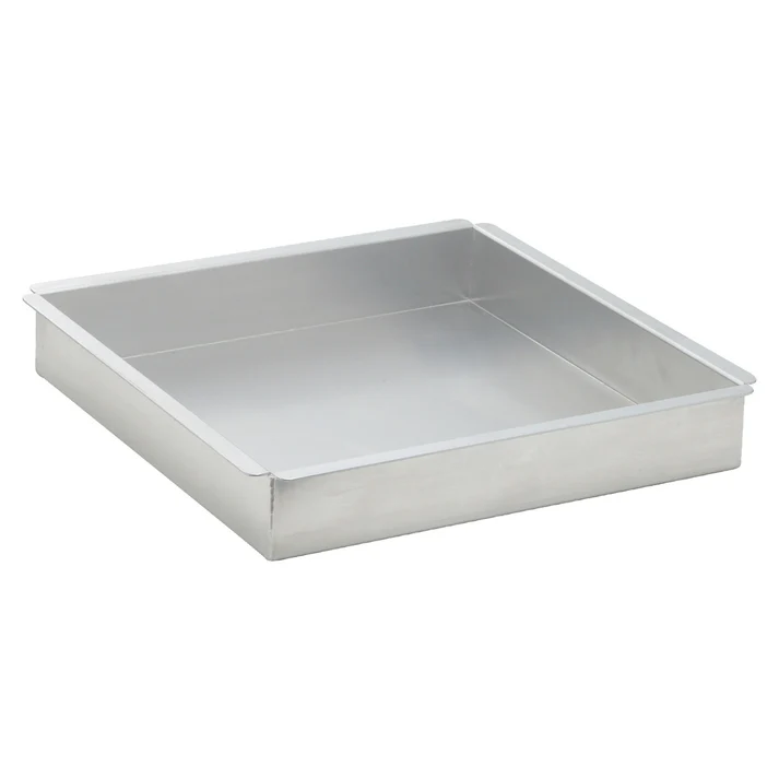 Square Cake Pan, Aluminum - 12" x 12" x 2"