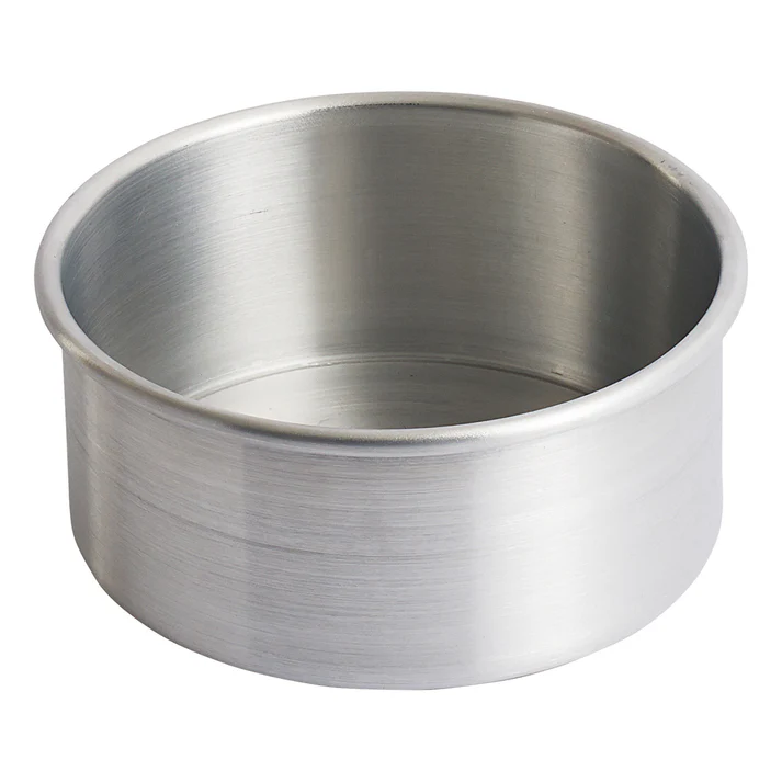 Round Layer Cake Pan, Aluminum - 6" Dia x 3" H