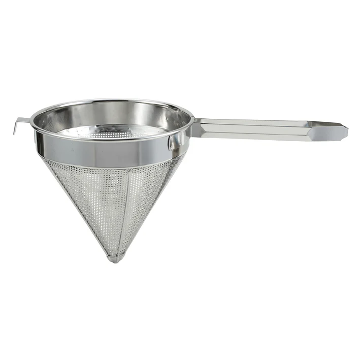 Stainless Steel China Cap Strainer - 8", Coarse