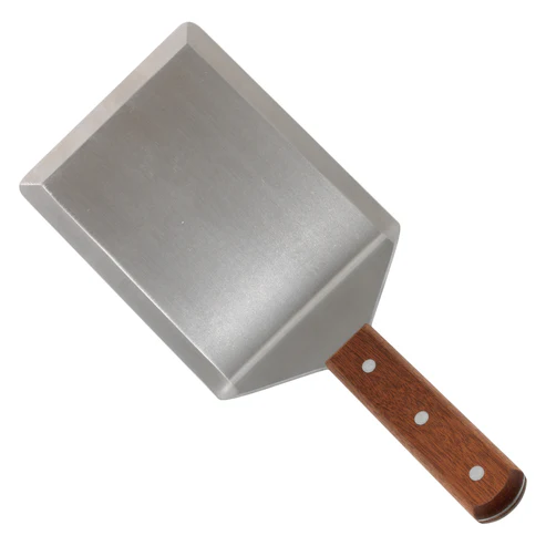 Extra Heavy Turner with Cutting Edge, Wooden Handle, 5" x 6" Blade