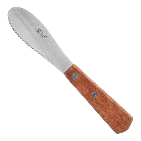Sandwich Spreader, Wooden Handle, 3-5/8" x 1-1/4" Blade