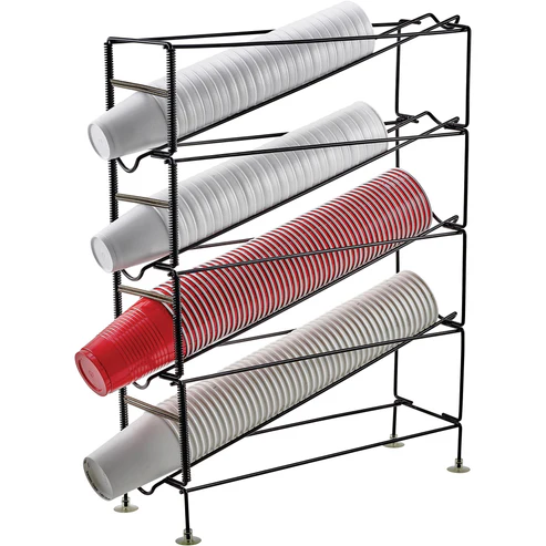 4-Tier Cup Dispensing Rack