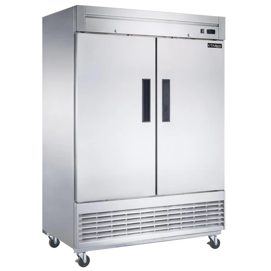 2-Door Commercial Refrigerator in Stainless Steel