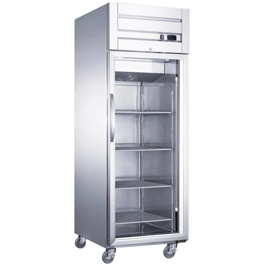  Top Mount Single Glass Door Commercial Reach-in Refrigerator