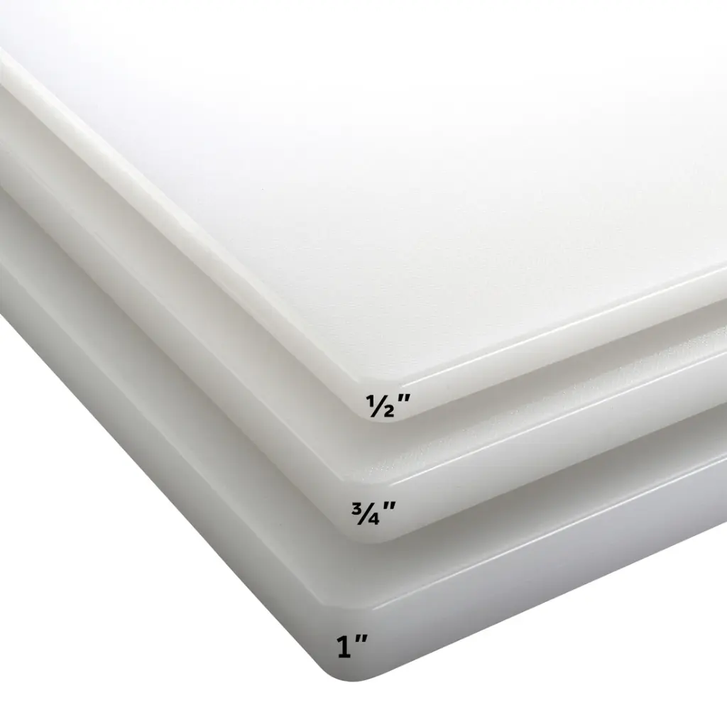 White Rectangular Cutting Board - 12" x 18" x 1/2"