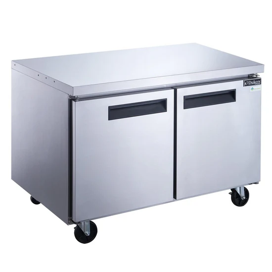 2-Door Undercounter Freezer in Stainless Steel