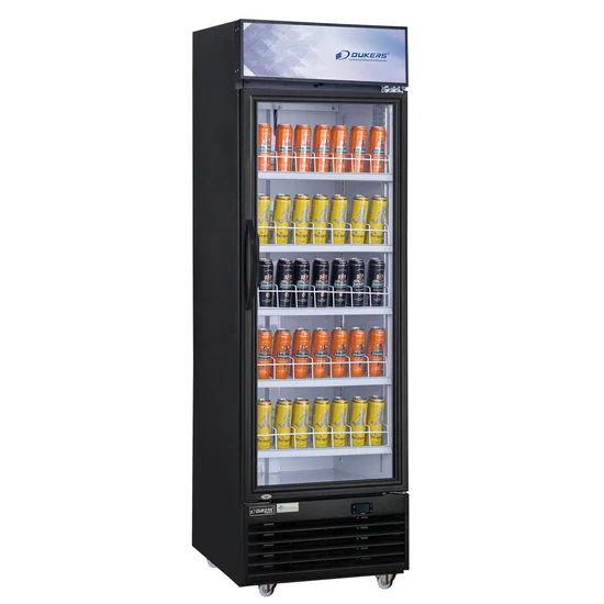 Commercial Single Glass Swing Door Merchandiser Refrigerator