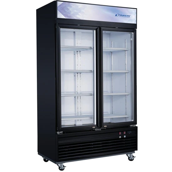 Commercial Glass Swing 2-Door Merchandiser Freezer