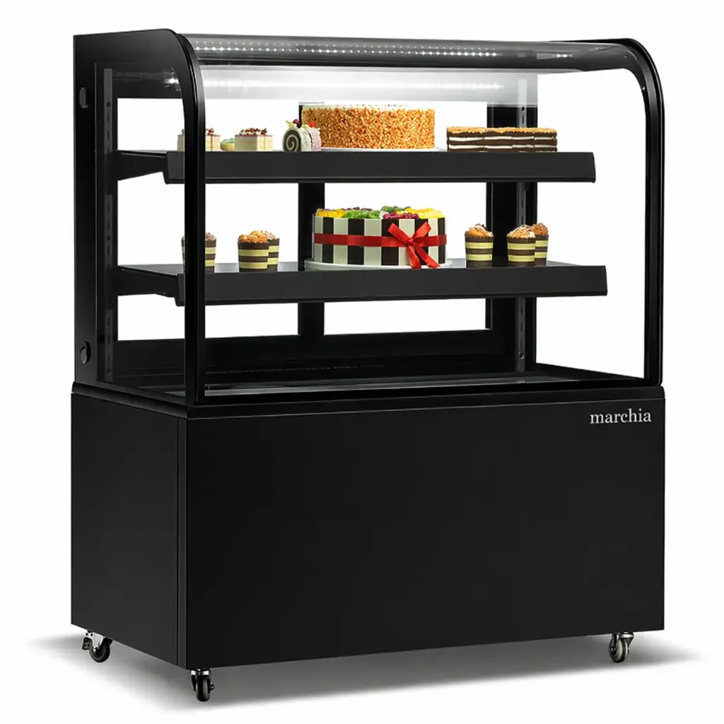 Used Curved Glass Refrigerated Bakery Display Case