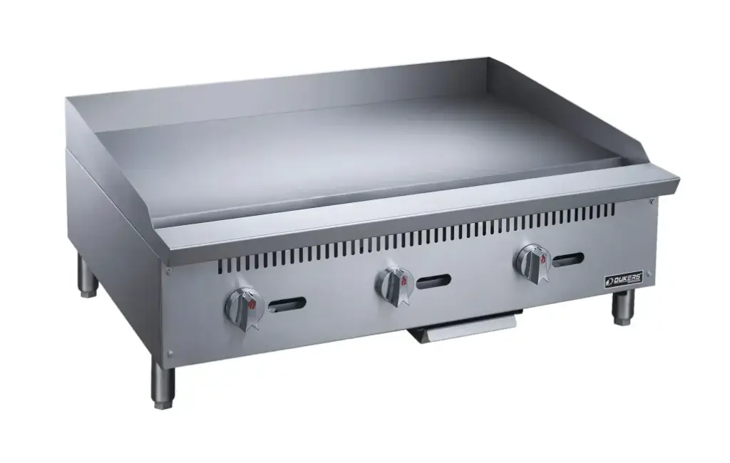 Dukers DCGM36 36" Gas Griddle w/ Manual Controls - 3/4" Steel Plate, Convertible 