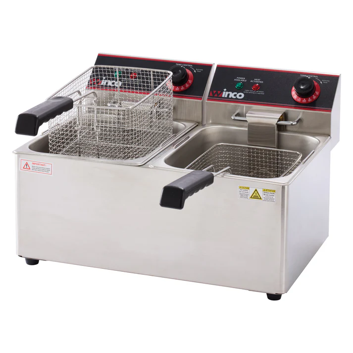 Electric Twin Well Deep Fryer