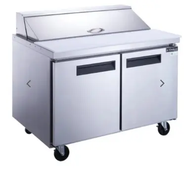 DUKERS 2-Door Commercial Food Prep Table