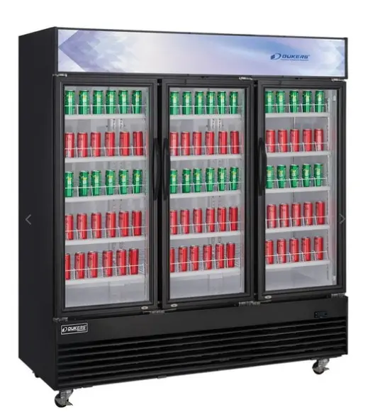 Commercial Glass Swing 3-Door Merchandiser Refrigerator