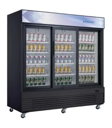 Commercial Glass Sliding 3-Door Merchandiser Refrigerator