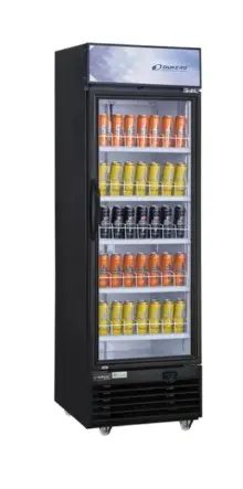 Commercial Single Glass Swing Door Merchandiser Refrigerator