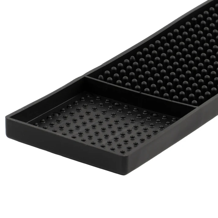 Bar Rail Spill Mat, 27" x 3-1/4" / black