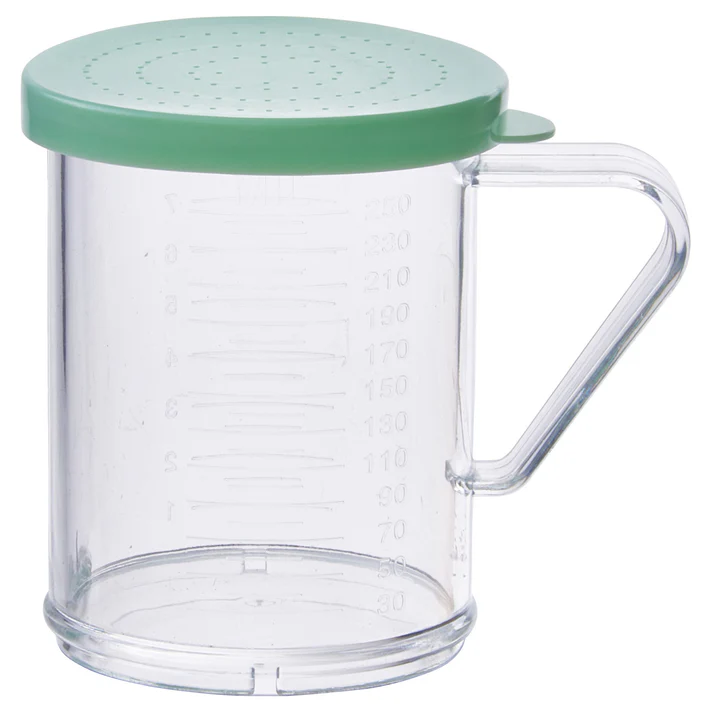 10 oz Dredge Set with 4 Colored Snap-On Lids / Green