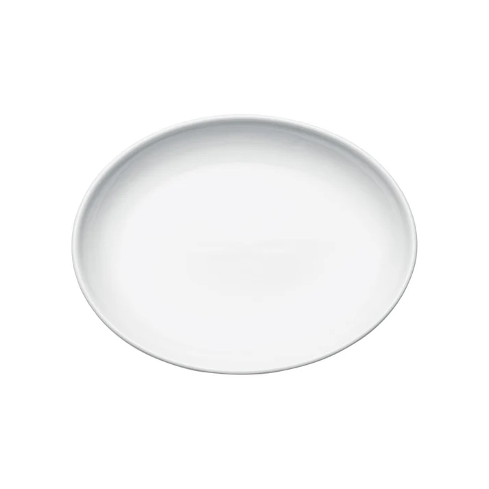 Brechia Coupe Oval Platter,  White Porcelain, 24 Pieces/Case / 12-1/2"