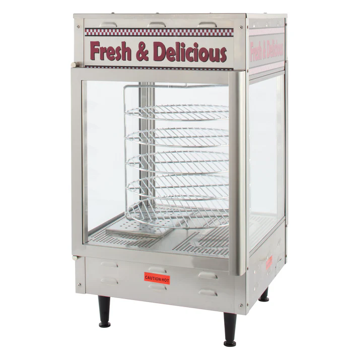 BenchmarkUSA Humidified Rotating Pizza Display Warmer - 12"