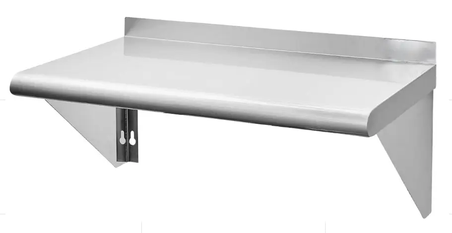 Wall Mount Shelf with 1.5" Lid Up. 18GA.430S/S / 14" x 60"