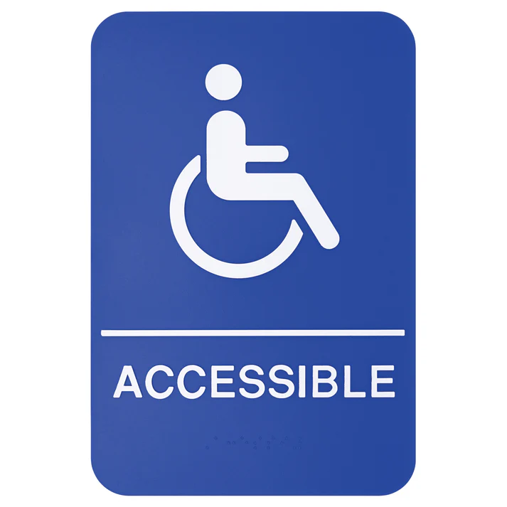 Information Signs with Braille 6" x 9" / accessible