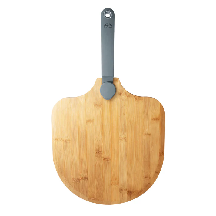 Old Stone Bamboo Pizza Peel with Folding Handle / 12x14inch