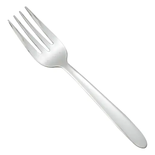 [0019-06] Flute Salad Fork, 18/0 Heavyweight - Dozen - 