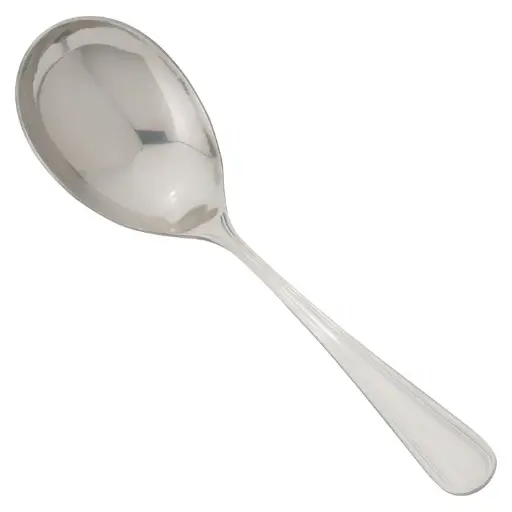 [0030-21] Shangarila Large Bowl Serving Spoon, 18/8 Extra Heavyweight