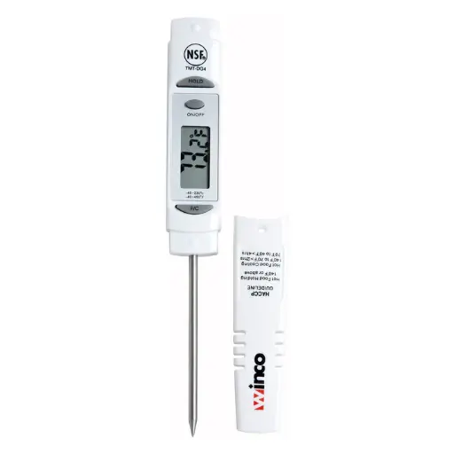 [TMT-DG4] Digital Thermometer, 1-1/4" LCD, 3-1/8" Probe, White