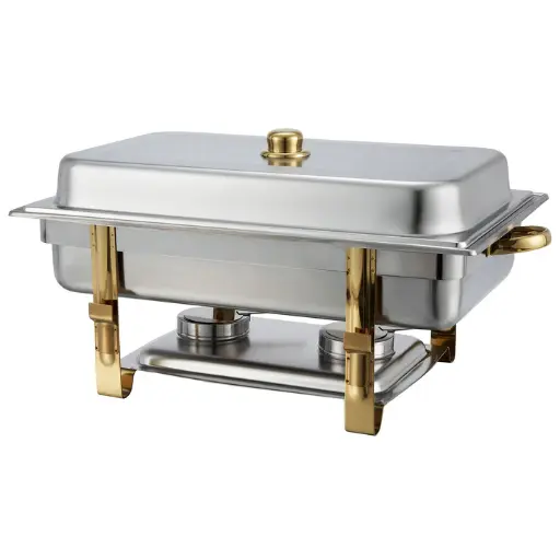 [201]  Malibu Collection 8 Quart Full-size Chafer, Medium Weight
