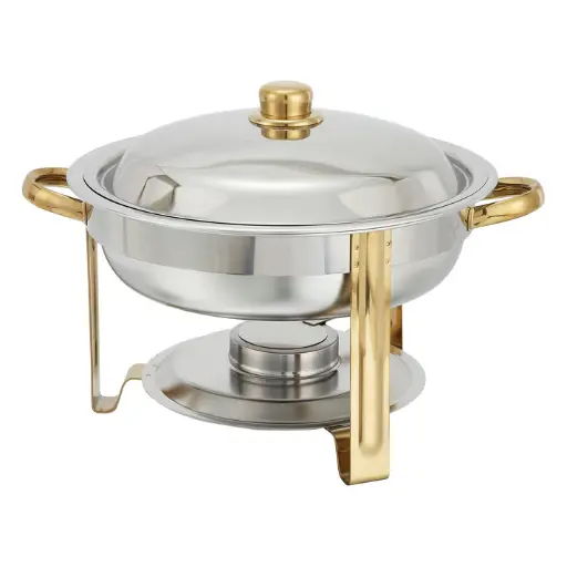 [203] Malibu Collection 4 Quart Round Chafer, Medium Weight