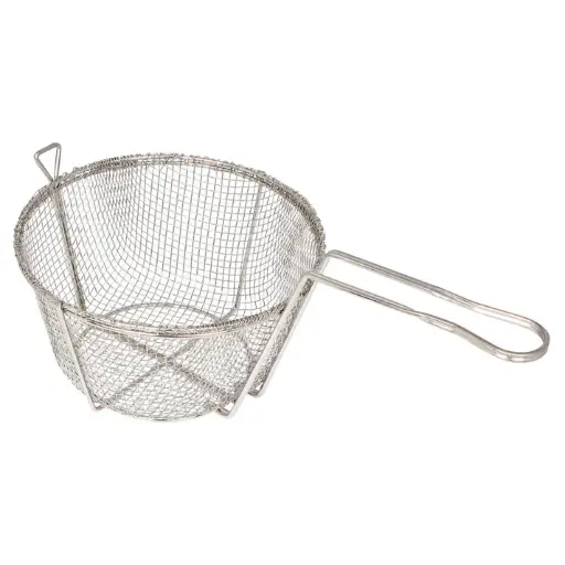 [FBR-11] Round 4mm Mesh Wire Fry Basket - 10-1/2"