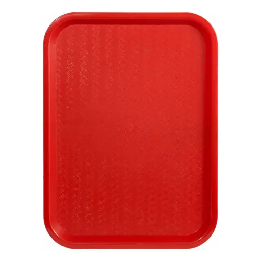 [FFT-1418R]  High Quality Plastic Cafeteria Tray - 14 x 18, Red